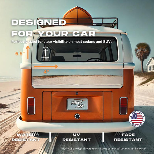 Christian Car Decal Sticker - "I Can'T but I Know a Guy"