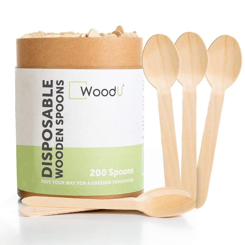 Natural Eco-Friendly Wooden Disposable Spoons