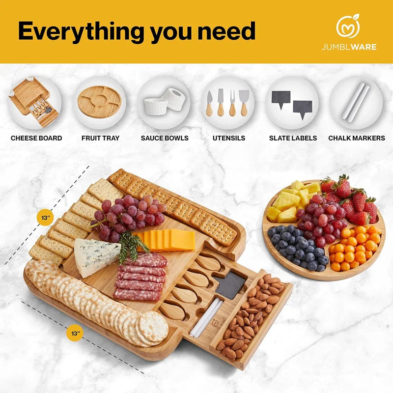 Bamboo Cheese Serving Board by