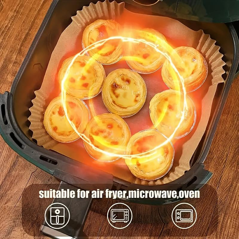 Parchment Paper for Air Fryer Microwave Safe - 100 Pcs