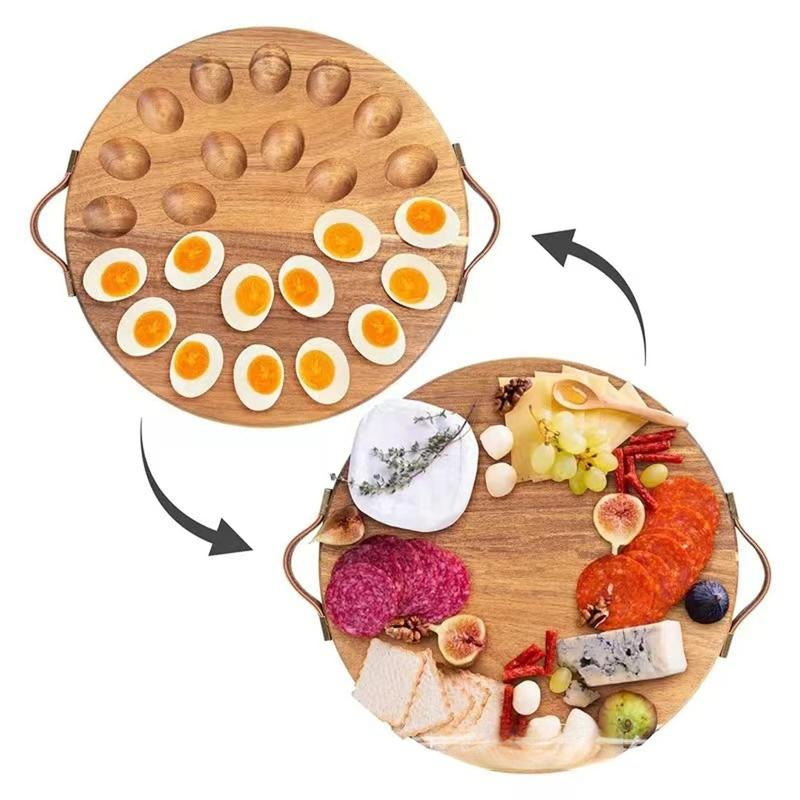  Bamboo Board Tray Platter Serving Platter & Carrier 