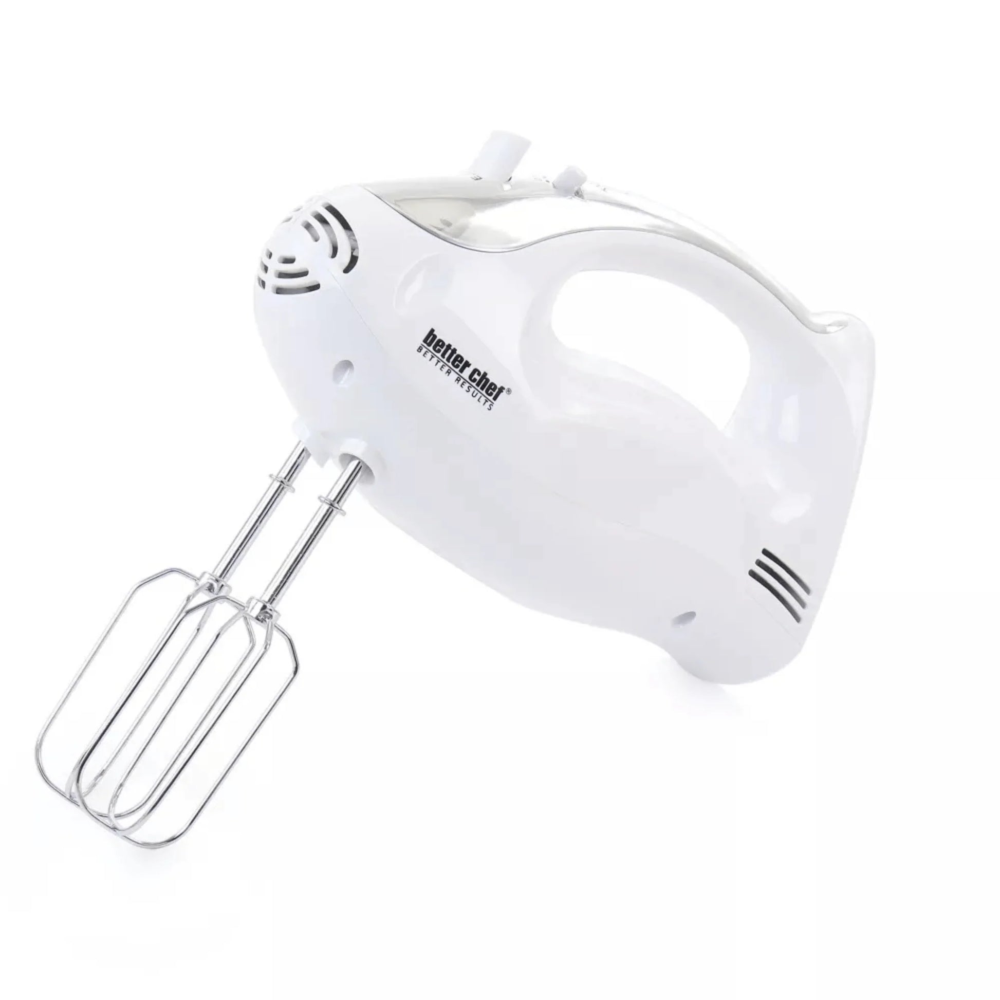 Better Chef 200-Watt 5-Speed Stand/Hand Mixer with Mixing Bowl – White