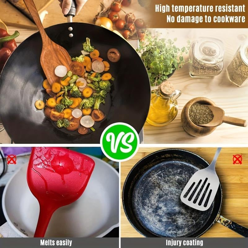  Wooden Kitchen Utensils Set - 8 PCs 
