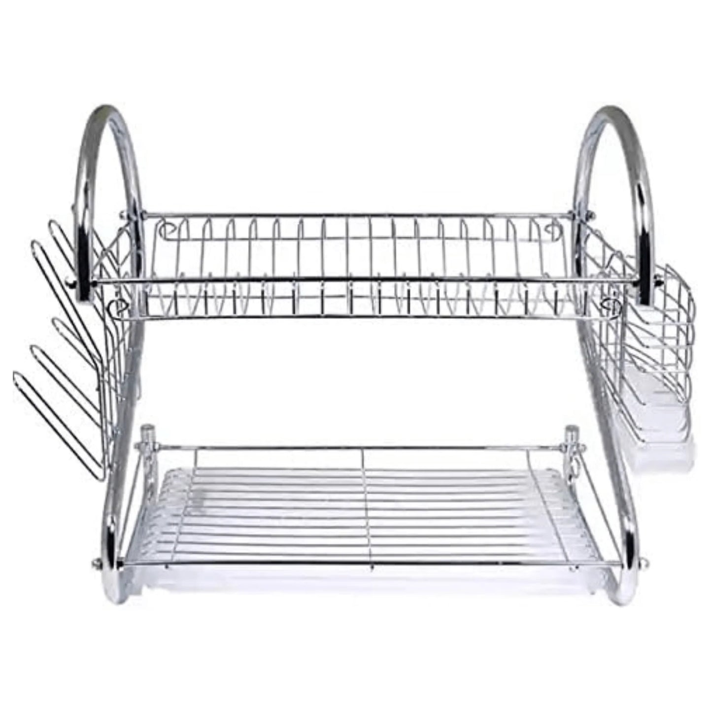 Better Chef 16-inch Chrome-Plated 2-Level S-Shaped Dish Drying Rack