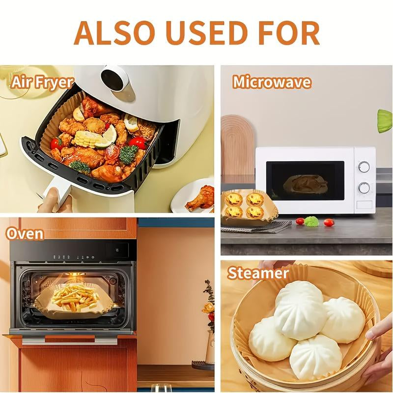Parchment Paper for Air Fryer Microwave Safe - 100 Pcs