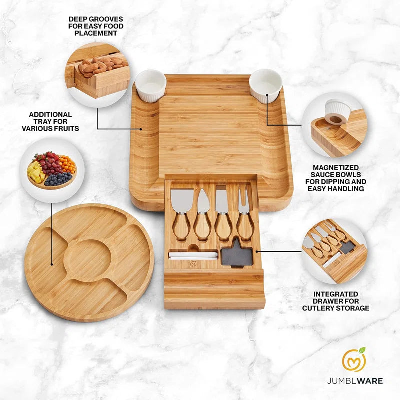 Bamboo Cheese Serving Board by