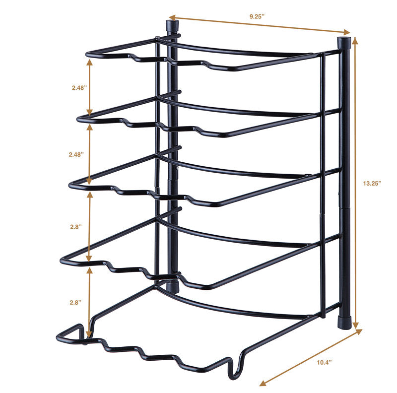 Heavy-Duty Kitchenware Pot and Pan Organizer Divider Holder